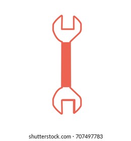 silhouette wrench equipment service industry repair