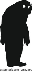 Silhouette of yeti