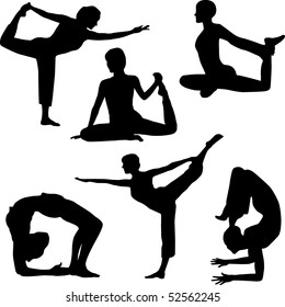 Silhouette of yoga