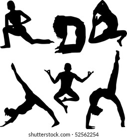 Silhouette of yoga
