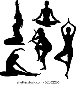 Silhouette of yoga