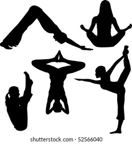Silhouette of yoga