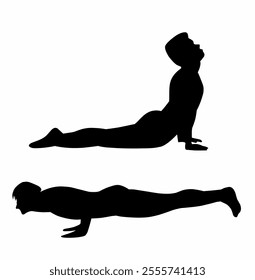 Silhouette of a yoga Pose, A Symbol of Peace and Wellness