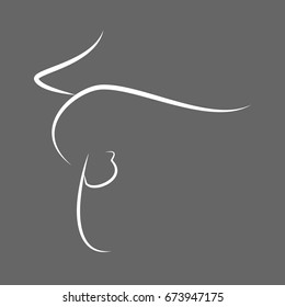 
Silhouette of yoga pose vector