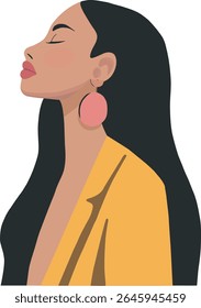 silhouette of a young woman	