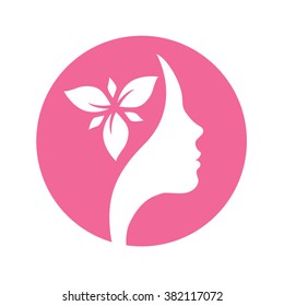 silhouette of young woman