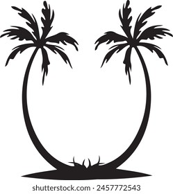 silhouette-palm trees silhouettes,set of palm trees,palm trees silhouettes,set of trees,set of palms,	