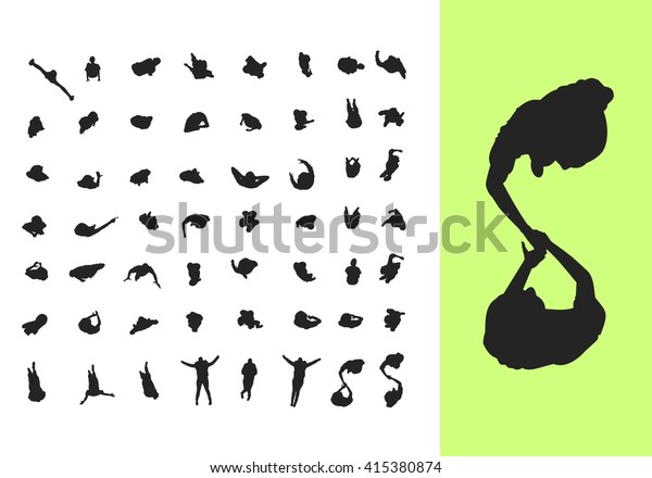 Silhouettes Above Stock Vector Royalty Free