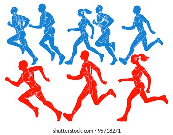 104,382 Marathon Men And Women Images, Stock Photos & Vectors ...