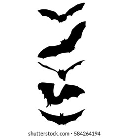 silhouettes of bats.