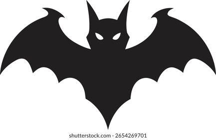 Silhouettes of Bats for Halloween or Gothic Design