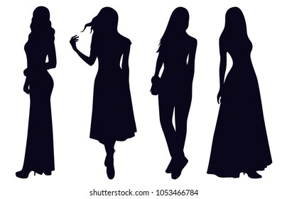 251,748 Woman dress silhouette Images, Stock Photos & Vectors ...