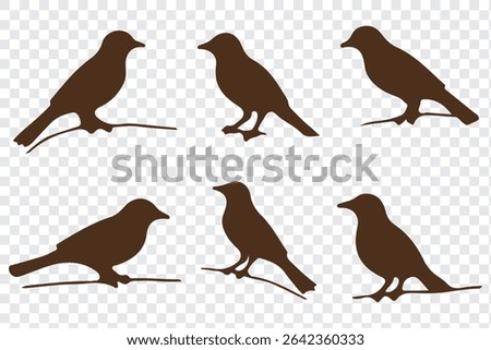 silhouettes of birds vector. bird silhouette vector illustration, perfect for logo design, art projects, and graphic design.