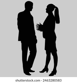 silhouettes of business people woman, people, team, silhouette, vector, business, 