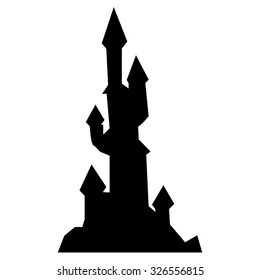 Silhouettes of castles vector