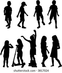 Silhouettes Chlilndrens