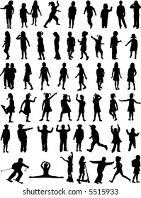 Silhouettes Chlilndrens