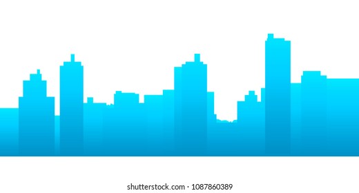 Silhouettes de la ciudad.