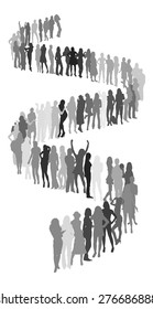 Silhouettes composition