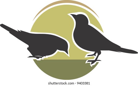  silhouettes of crows	