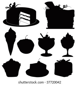 postres de siluetas