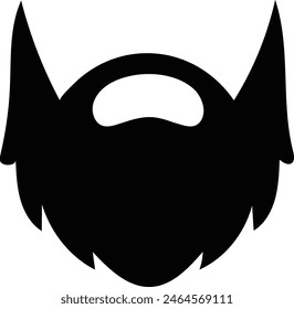Silhouettes Of Different Types Of Beard