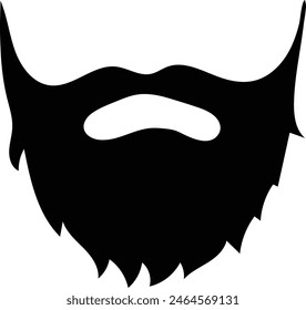 Silhouettes Of Different Types Of Beard