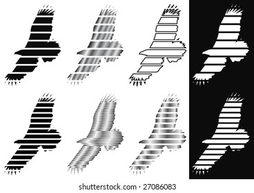 Silhouettes eagle