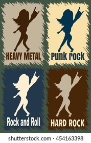 Silhouettes of fans