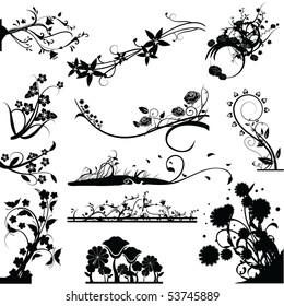 Silhouettes Floral