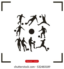 silhouettes of football players