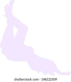 silhouettes of girl
