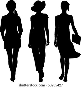 Silhouettes girls revue