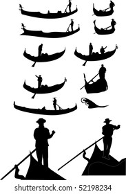 Las siluetas de las góndolas