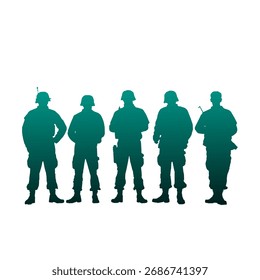 Siluetas Grupo de Veteranos del Ejército de Guerra