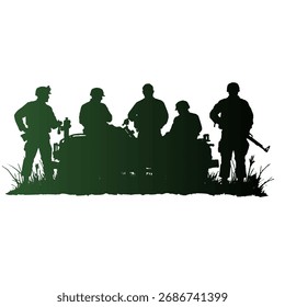 Siluetas Grupo de Veteranos del Ejército de Guerra