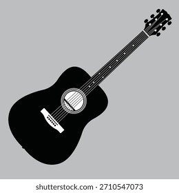  Siluetas de Vector aislado de guitarra