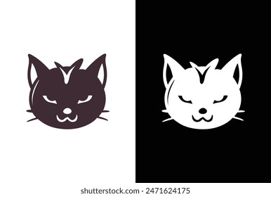 silhouettes of Halloween on a white background. Vector illustration. Happy Halloween day element background vector.