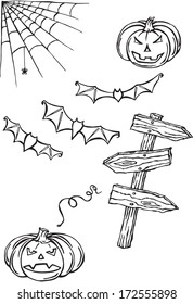Silhouettes Halloween stuff 