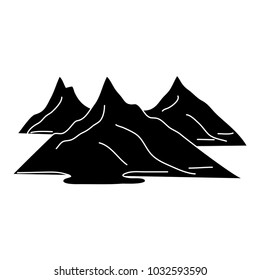 silhouettes of hills and mountains natural