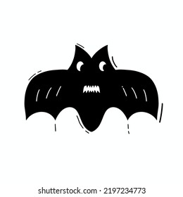 silhouettes icong of Halloween on a white background. Vector illustration