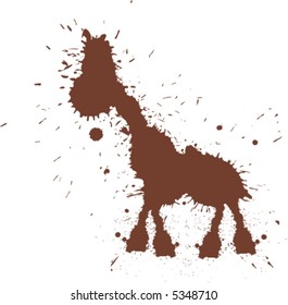 silhouettes of inky spots
