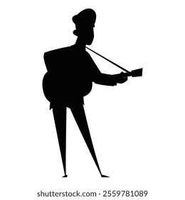 Silhouettes of Jazz Musicians Icon for Music and Performance Themes