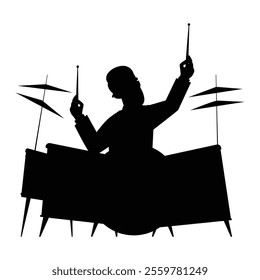 Silhouettes of Jazz Musicians Icon for Music and Performance Themes