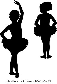 Silhouettes of kids