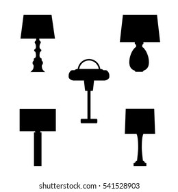 silhouettes of lamps