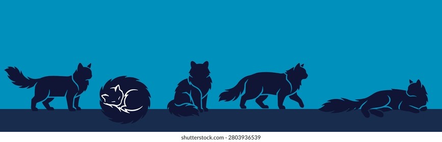 Silhouettes long  haired