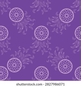 Silhouettes Magic symbols seamless