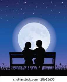 20,444 Couple sitting silhouette Images, Stock Photos & Vectors ...