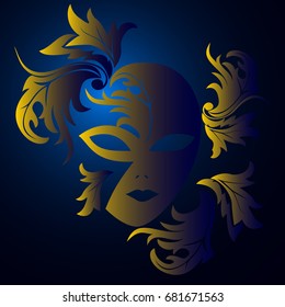 Silhouettes of masks